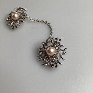 Silver Toned Sweater Clips